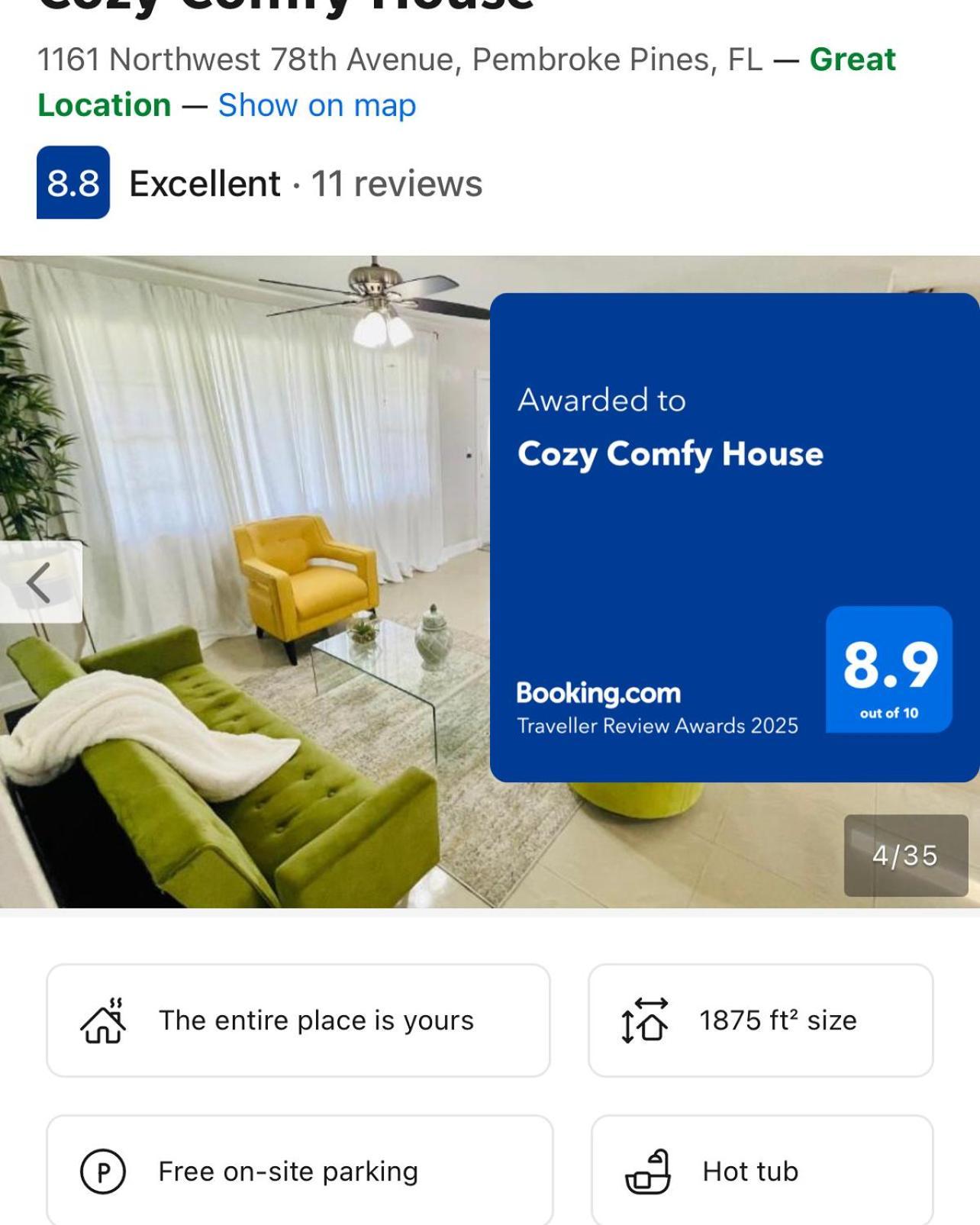 Vila Cozy Comfy House Pembroke Pines Exteriér fotografie